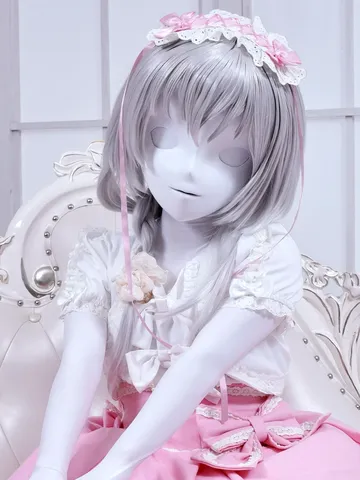 美少女着ぐるみのマスク例(ホワイトドール)